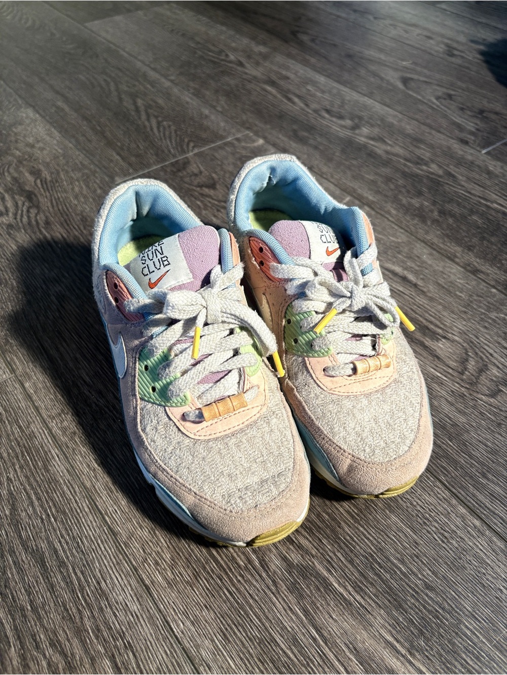 Nike Pastel Multi-Accent Sun Club Sneakers - Pink/Blue/Green